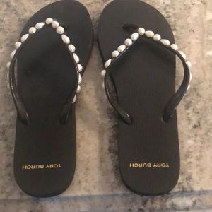 Tory Burch nwot pearl flip flops